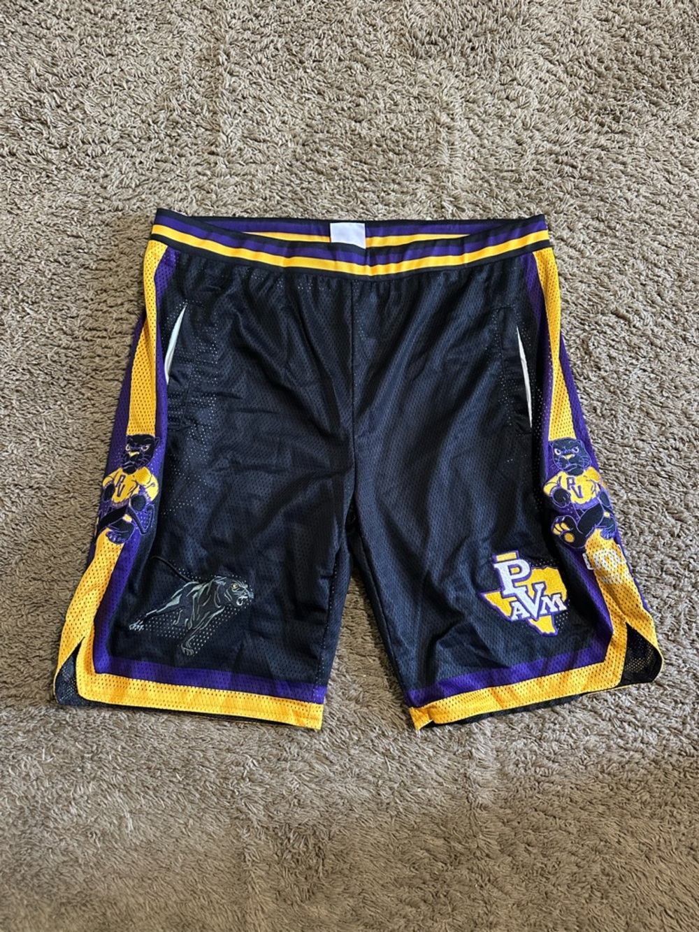 Vintage prairie view a&m university basketball shorts 00s size xl